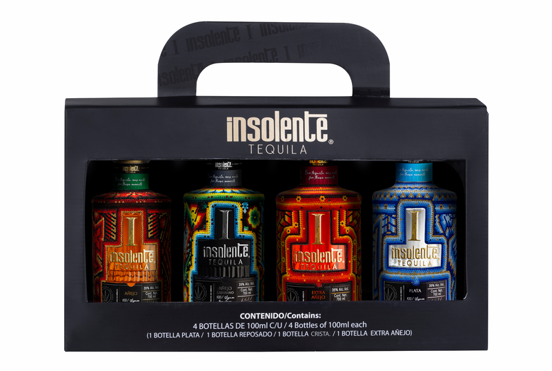 Insolente Tequila 4 Pack Huichol 4x100ml – Edición Especial